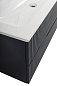 Тумба подвесная с керамической раковиной, CEZARES DUET-N, 120 см Grafito DUET-N-1200-2C-SO-GR-P+CZR-8073-120