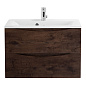 Тумба с раковиной подвесная BelBagno Marino 650 Rovere Moro, 650x450x530, MARINO-650-2C-SO-RW-P/BB650/450-LV-MR-PR