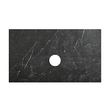 Столешница из керамогранита под накладную раковину Belbagno 1000x460 Marmo Nero Opaco, KEP-100-MNO-W0