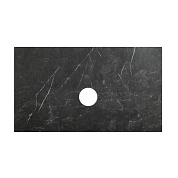 Столешница из керамогранита под накладную раковину Belbagno 1000x460 Marmo Nero Opaco, KEP-100-MNO-W0