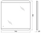 Зеркало BelBagno SPC-CEZ-700-700-LED-TCH
