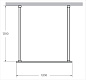 Душевая перегородка CEZARES LIBERTA-L-2-120-120-BR-Cr