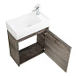 Тумба с раковиной подвесная Belbagno KRAFT MINI 500, Pino Pasadena, 494х256х500, KRAFT MINI-500/260-1A-SO-PP-R/7045-KL