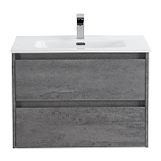 Тумба с раковиной подвесная Belbagno KRAFT 700, Cemento Grigio, 710х460х515, KRAFT-700-2C-SO-CG/BB700ETL