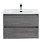 Тумба с раковиной подвесная Belbagno KRAFT 700, Cemento Grigio, 710х460х515, KRAFT-700-2C-SO-CG/BB700ETL