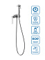 Гигиенический душ BelBagno BOHEME-HGN-CRM, хром