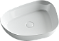Умывальник чаша накладная ассиметричной формы Ceramica Nova Element 550*400*140мм