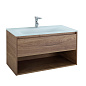 Тумба с раковиной подвесная Belbagno KRAFT 900, Rovere Tabacco, 900x460x500, KRAFT-900-1C-SO-RT/BB910/465-LV-VTR-BO