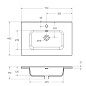 Тумба с раковиной подвесная Belbagno KRAFT 700, Rovere Nebrasca Nature, 710х460х515, KRAFT-700-2C-SO-RNN/BB700ETL