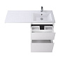 Тумба с раковиной напольная , правая, BelBagno KRAFT-LVD-580/1200-2C-PIA-BO Bianco Opaco