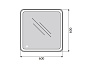 Зеркало BelBagno SPC-MAR-600-600-LED-TCH
