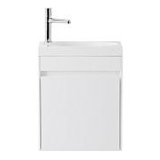 PIETRA MINI База под раковину подвесная, Bianco Lucido 394x217x520, PIETRA MINI-400-1A-SO-BL-R, правосторонняя