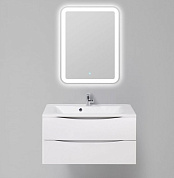 MARINO-H60 База под раковину подвесная с двумя выкатными ящиками, Bianco Lucido, 900x450x600, MARINO-H60-900-2C-SO-BL-P