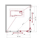 Душевой уголок BELBAGNO UNO-195-AH-2-100/90-C-Cr