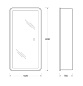 Зеркало-шкаф с подсветкой BelBagno SPC-MAR-400/800-1A-LED-TCH