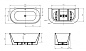 Ванна акриловая пристенная Belbagno BB710-1700-800