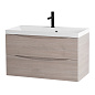 Тумба с раковиной подвесная BelBagno Marino 900, Rovere Grigio, 900x450x500, MARINO-900-2C-SO-RG-P/BB900/450-LV-MR-AST