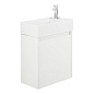 Тумба с раковиной подвесная Belbagno KRAFT MINI 500, Bianco Opaco, 494х256х500, KRAFT MINI-500/260-1A-SO-BO-R/7045-KL