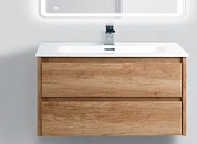 KRAFT База под раковину с двумя выкатными ящиками, Rovere Nebrasca Nature, 910х460х515, KRAFT-900-2C-SO-RNN
