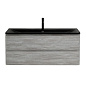 Тумба подвесная с черной раковиной из литьевого мрамора BelBagno ALBANO 120 Rovere Vintage Bianco