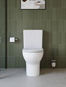 Унитаз-компакт  с сиденьем и смывом ТОРНАДО BelBagno УЮТ (LOUNGE-TOR-2) BB2802CP/T-TOR/SC
