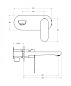 Встраиваемый смеситель для раковины Cezares STYLUS-BLI1-01-W0