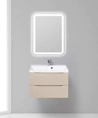 Тумба с раковиной подвесная BelBagno Marino 700 Crema Opaco, 700x450x500, MARINO-700-2C-SO-CO-P/BB700/450-LV-MR-AST