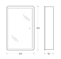 Зеркало-шкаф с подсветкой BelBagno SPC-MAR-500/800-1A-LED-TCH