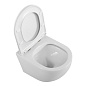 Унитаз подвесной безободковый с сиденьем BelBagno ФОРМАТ (UNO) BB3105CHR/SC