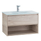 Тумба с раковиной подвесная Belbagno KRAFT 800, Rovere Galifax Bianco, 800x460x500, KRAFT-800-1C-SO-RGB/BB810/465-LV-VTR-BL
