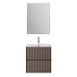 Тумба с раковиной подвесная BelBagno UNO-MINI-700-2C-SO-СO Бежевый матовый, раковина белая BB-8099-3-70