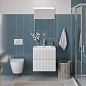 Тумба с раковиной подвесная BelBagno UNO-700-2C-SO-BO Bianco Opaco, раковина белая BB-8099-70