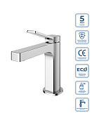  Смеситель для раковины без донного клапана BELBAGNO ALBANO-LVM-CRM-W0 хром
