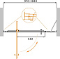 Душевая дверь CEZARES MOLVENO-BA-11-80+20-C-Cr-IV