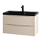 Тумба с раковиной подвесная BelBagno Marino 800, Crema Opaco, 800x450x500, MARINO-800-2C-SO-CO-P/BB800/450-LV-ART-AST-NERO