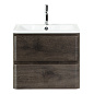 Тумба подвесная с раковиной из литьевого мрамора BelBagno ALBANO 60 Rovere Nature Grigio