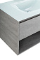 Тумба с раковиной подвесная Belbagno KRAFT 800, Cemento Grigio, 800x460x500, KRAFT-800-1C-SO-CG/BB810/465-LV-VTR-BL