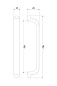 Ручка BelBagno RS333MBSN.4/160 Матовый атласный никель