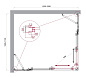 Душевой уголок BelBagno LUCE-AH-22-125/110-C-Cr