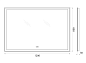 Зеркало BelBagno SPC-GRT-1200-800-LED-TCH-WARM