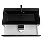 Тумба с раковиной подвесная BelBagno Marino 900, Nero Lucido, 900x450x500, MARINO-900-2C-SO-NL-P/BB900/450-LV-ART-AST-NERO