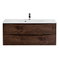 Тумба с раковиной подвесная BelBagno Marino 1200, Rovere Moro, 1200x450x500, MARINO-1200-2C-SO-RW-P/BB1200/450-LV-MR-PR
