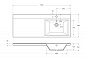 Тумба с раковиной напольная, правая,  BelBagno KRAFT-LVD-580/1200-2C-PIA-RNN Rovere Nebrasca Nature