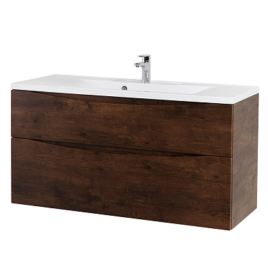 MARINO-H60 База под раковину подвесная с двумя выкатными ящиками, Rovere Moro, 1100x450x600, MARINO-H60-1100-2C-SO-RW-P