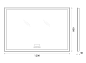 Зеркало BelBagno SPC-GRT-1200-800-LED-TCH-RAD