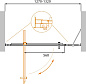 Душевая дверь CEZARES MOLVENO-BA-11-100+30-C-Cr-IV