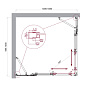 Душевой уголок BelBagno LUCE-AH-22-105/100-C-Cr