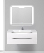 Тумба с раковиной подвесная BelBagno Marino 1200, Bianco Lucido, 1200x450x500, MARINO-1200-2C-SO-BL-P/BB1200/450-LV-MR-PR
