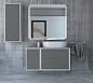 Тумба с раковиной подвесная CEZARES BELLAGIO 106 см, Grigio nuvola, 55301 / 55303 / 50186 / 50179