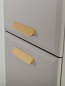 Шкаф подвесной CEZARES Серо-бежевый Матовый, ручки сатиновое золото ECO-CER-N-1500-2A-SC-GCO-P+RS156SG.3/96